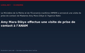 Amy Mara Dièye effectue une visite de prise de contact à l’ANAM