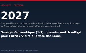 Sénégal-Mozambique (1-1) : premier match mitigé pour Patrick Vieira à la tête des Lions