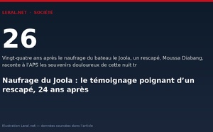 Naufrage du Joola : le témoignage poignant d’un rescapé, 24 ans après