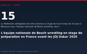 L'équipe nationale de Beach wrestling en stage de préparation en France avant les JOJ Dakar 2026