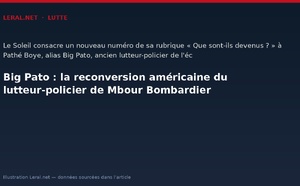 Big Pato : la reconversion américaine du lutteur-policier de Mbour Bombardier
