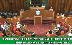 Assemblée nationale : le projet de loi sur la carte d’identité biométrique renvoyé en commission