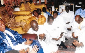 Serigne Abdou Karim Mbacké a présenté ses condoléances à Serigne Alioune Mbacké Gaindé Fatma