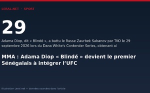 MMA : Adama Diop « Blindé » devient le premier Sénégalais à intégrer l’UFC
