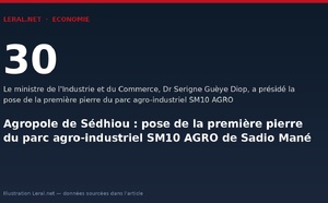 Agropole de Sédhiou : pose de la première pierre du parc agro-industriel SM10 AGRO de Sadio Mané