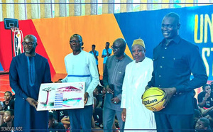 Saint-Louis : un terrain de basketball rénové inauguré à l'université Gaston Berger