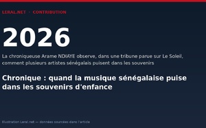 Chronique : quand la musique sénégalaise puise dans les souvenirs d'enfance