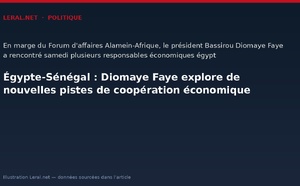 Égypte-Sénégal : Diomaye Faye explore de nouvelles pistes de coopération économique