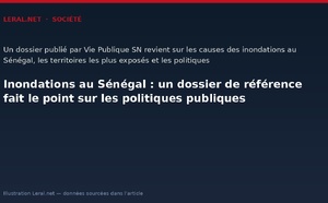 Inondations au Sénégal : un dossier de référence fait le point sur les politiques publiques