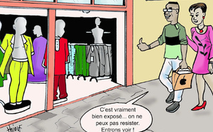 Dakar : les mannequins de vitrine, nouvelle arme commerciale des boutiques du Boulevard Mamadou Dia