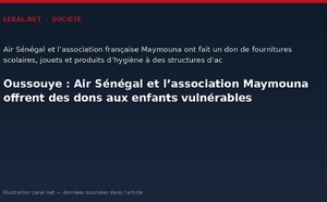 Oussouye : Air Sénégal et l’association Maymouna offrent des dons aux enfants vulnérables