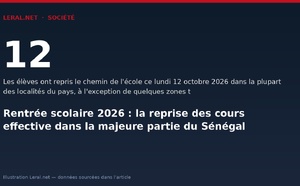 Rentrée scolaire 2026 : la reprise des cours effective dans la majeure partie du Sénégal