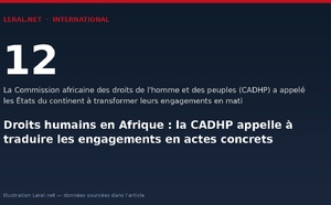 Droits humains en Afrique : la CADHP appelle à traduire les engagements en actes concrets
