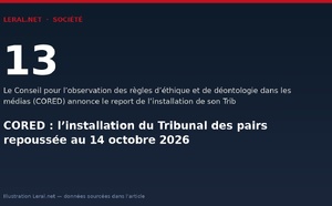 CORED : l’installation du Tribunal des pairs repoussée au 14 octobre 2026