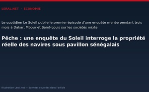 Pêche : une enquête du Soleil interroge la propriété réelle des navires sous pavillon sénégalais