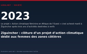 Ziguinchor : clôture d’un projet d’action climatique dédié aux femmes des zones côtières