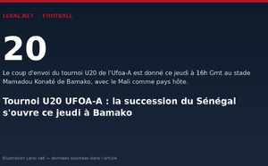 Tournoi U20 UFOA-A : la succession du Sénégal s'ouvre ce jeudi à Bamako