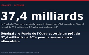 Sénégal : le Fonds de l'Opep accorde un prêt de 37,4 milliards de FCfa pour la souveraineté alimentaire