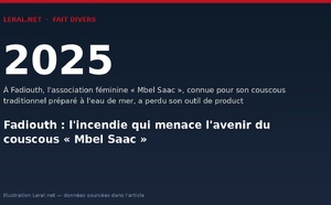 Fadiouth : l'incendie qui menace l'avenir du couscous « Mbel Saac »