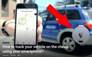 Maintenant vous pouvez suivre votre voiture,utilisation de votre smartphone