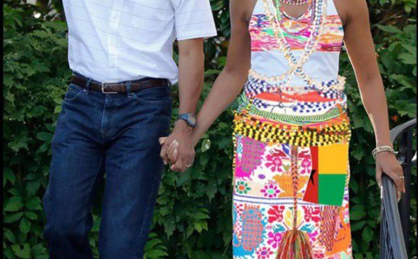 Michelle Obama en tenue « Diola », la photo qui fait le buzz