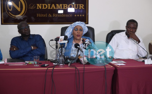 Revivez en images la conférence de presse d'Aïda Ndiongue