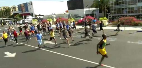 Bolt vs le reste du monde (et ça donne une idée de sa vitesse exceptionnelle)