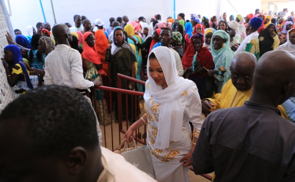 Photos : Léna Sène au Magal de Serigne Abdou Khadre Mbacké