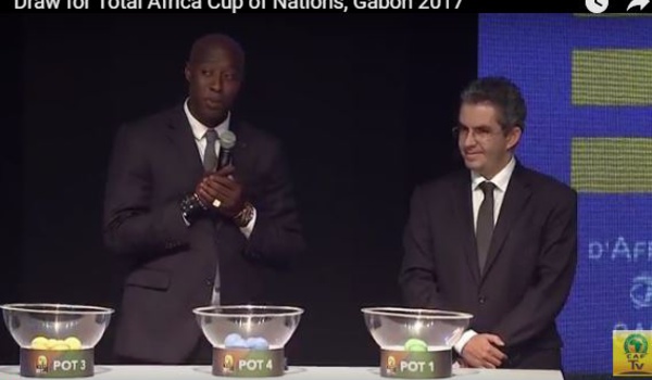 Photo : Khalilou Fadiga guest star du tirage de la CAN 2017