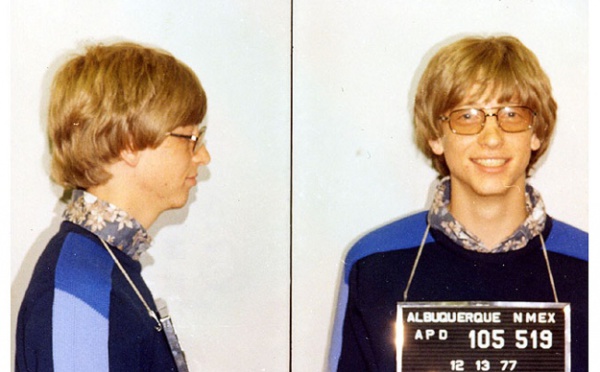 Bill Gates, arrêté pour conduite sans permis...en 1977