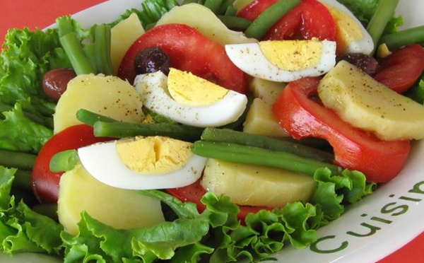 GUIDE DE PRÉPARATION: Salade de légumes variés et œufs durs 