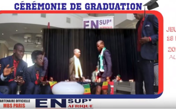 Les étudiants de Ensup Afrique honorés au Grand Théâtre