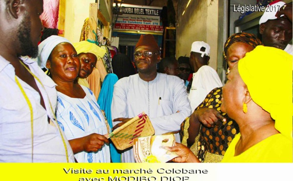 Modibo Diop en campagne dans son fief à Colobane, promet 10 millions aux femmes et la prise en charge de 300 familles dans la CMU