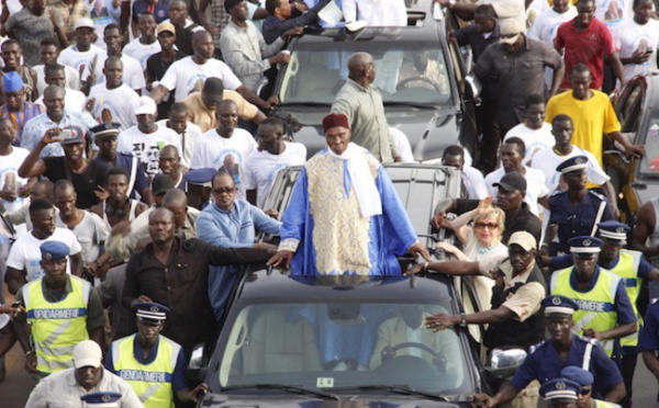 Caravane de Wattu Senegaal dans le sud : L'imprévisible Wade a finalement atterri à Kolda au lieu de Cap Skiring