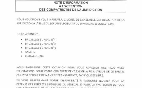 Belgique : Les résultats officiels des bureaux de Bruxelles, Anvers et Luxembourg (document)