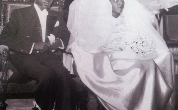 Photos : Senghor avec sa première épouse Ginette Eboué, le 12 septembre 1946