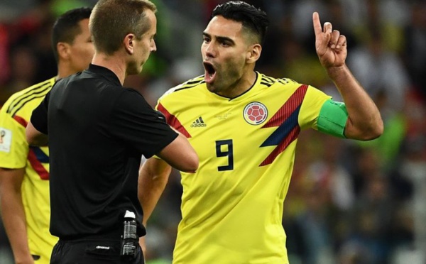 Colombie-Angleterre: Falcao dézingue l'arbitre, qu'il qualifie de "honte"