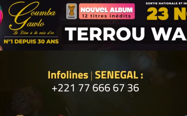 "Terrou Warr" : Coumba Gawlo lève le voile sur son album à paraître