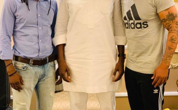 PHOTOS: Babacar Nom "réconcilie" El Hadji Diouf et Aliou Cissé