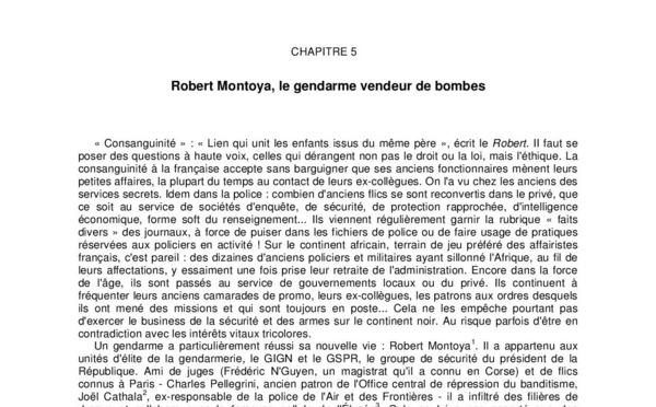 Robert Montoaya, le gendarme vendeur de bombes