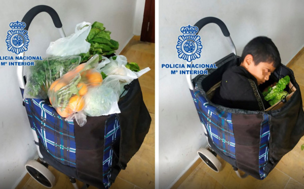 Un couple marocain arrêté à la frontière espagnole: il cachait un enfant dans leur chariot de courses