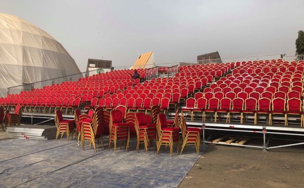 15 Photos- Tout est Prêt pour la soirée du roi du Mbalax Youssou Ndour au Cices