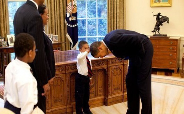 L'histoire du garçon qui avait touché la tête d'Obama