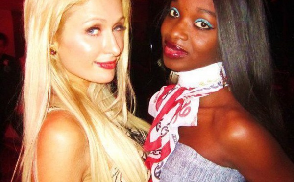 Iman de Channel avec la milliardaire Paris Hilton