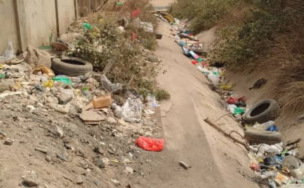 PHOTOS - Regardez les images désolantes de ce canal qui borde le stade LSS, la cite Socabeg, la Résidence Mixta et le Lycée moderne de Dakar