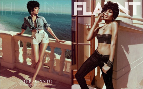 Photos : Freida Pinto métamorphosée pour le magazine "Flaunt"