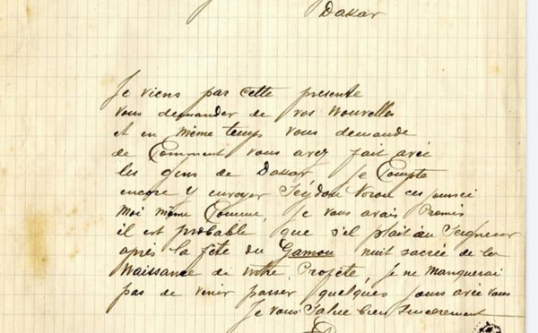 La peste et les guides religieux  ( Archive 1919 Sénégal )