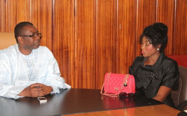 L'actrice Binta Goudiaby reçue par Youssou Ndour