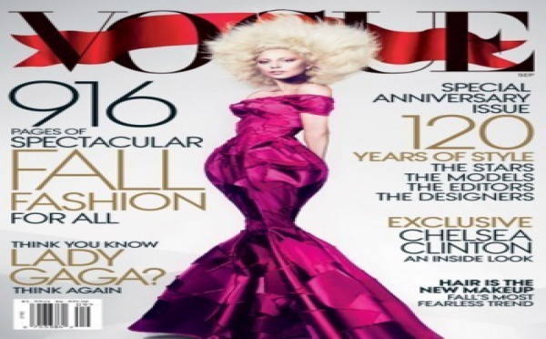 Lady Gaga en Une de Vogue