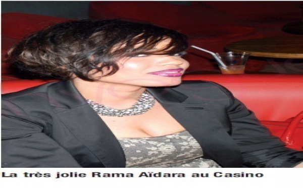 La trés jolie Rama Aidara au Casino
